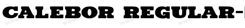 Calebor Regular字体转换